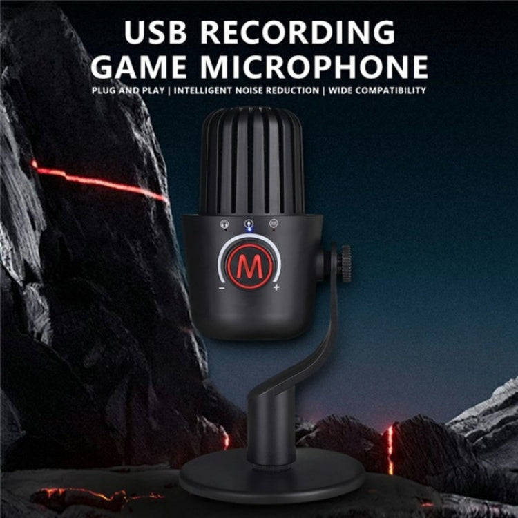 Microfono a condensatore USB per giochi con riduzione rumore