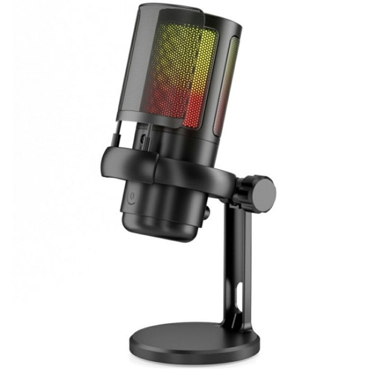 Microfono di registrazione desktop USB professionale ME6P con luce RGB, ME6P