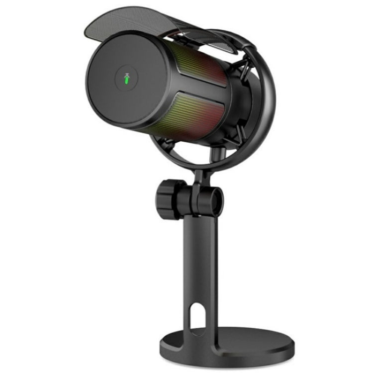 Microfono di registrazione desktop USB professionale ME6P con luce RGB, ME6P