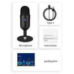 Microfono a condensatore cardioide da tavolo MU2000 RGB