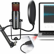 Microfono a condensatore MU900 Max con luci RGB