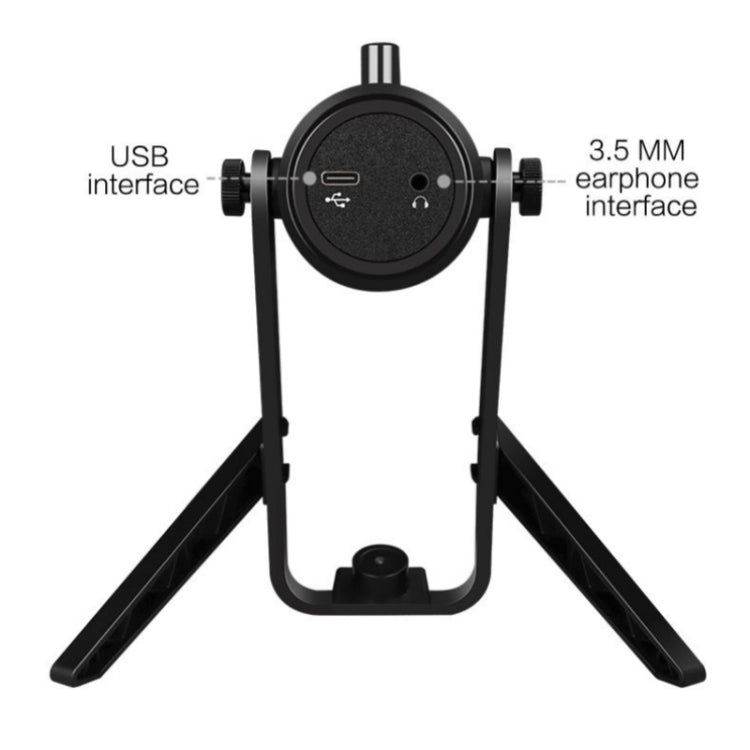Microfono a condensatore per giochi E-Sports MU900 Max RGB Light con supporto da tavolo, MU900 Max