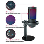 Microfono a condensatore USB ME6S da tavolo