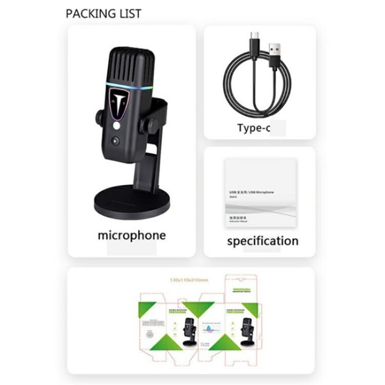 Microfono a condensatore da tavolo PDO-30 per gaming