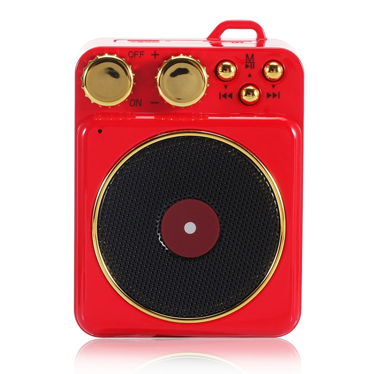 Retro altoparlante creativo Bluetooth fonografo suono Bluetooth telefono cellulare mini altoparlante portatile, Red