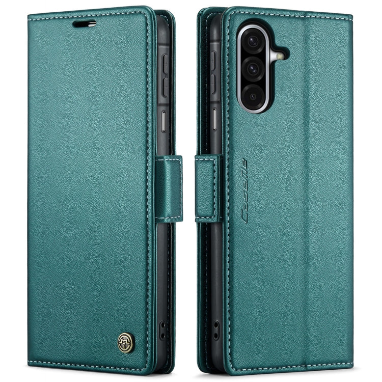 CaseMe 023 Custodia per telefono in pelle antifurto con fibbia a farfalla e texture Litchi RFID, For Galaxy Z Fold7, For Galaxy S25 Edge 5G, For Galaxy A56 5G, For Galaxy A26 5G