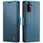 CaseMe 023 Custodia per telefono in pelle antifurto con fibbia a farfalla e texture Litchi RFID, For Galaxy Z Fold7, For Galaxy S25 Edge 5G, For Galaxy A56 5G, For Galaxy A26 5G