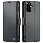 CaseMe 023 Custodia per telefono in pelle antifurto con fibbia a farfalla e texture Litchi RFID, For Galaxy Z Fold7, For Galaxy S25 Edge 5G, For Galaxy A56 5G, For Galaxy A26 5G