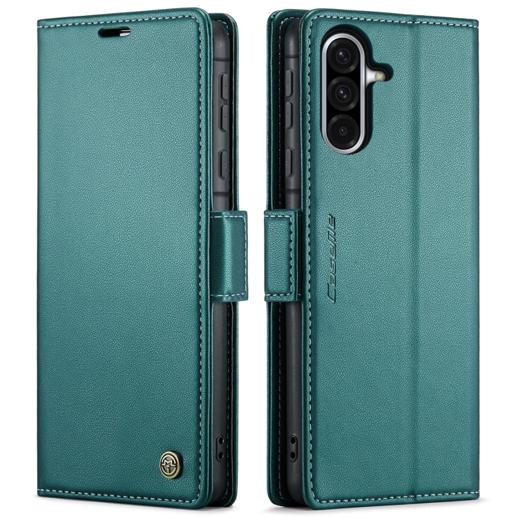 CaseMe 023 Custodia per telefono in pelle antifurto con fibbia a farfalla e texture Litchi RFID, For Galaxy A36 5G, For Galaxy S25 5G, For Galaxy S25+ 5G, For Galaxy S25 Ultra 5G
