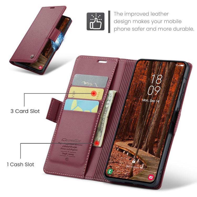 Custodia portafoglio in pelle per Samsung Galaxy A57 5G