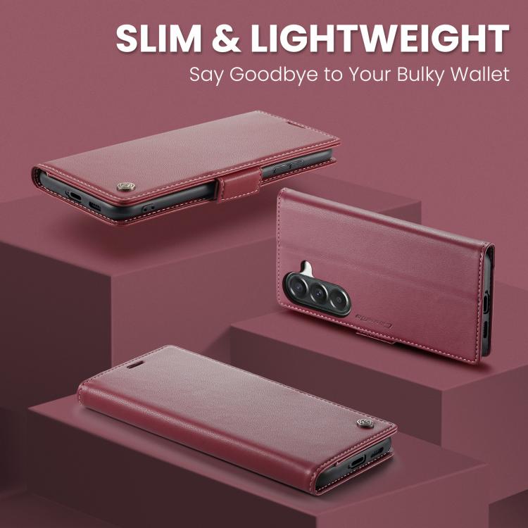 Custodia portafoglio in pelle per Samsung Galaxy A57 5G