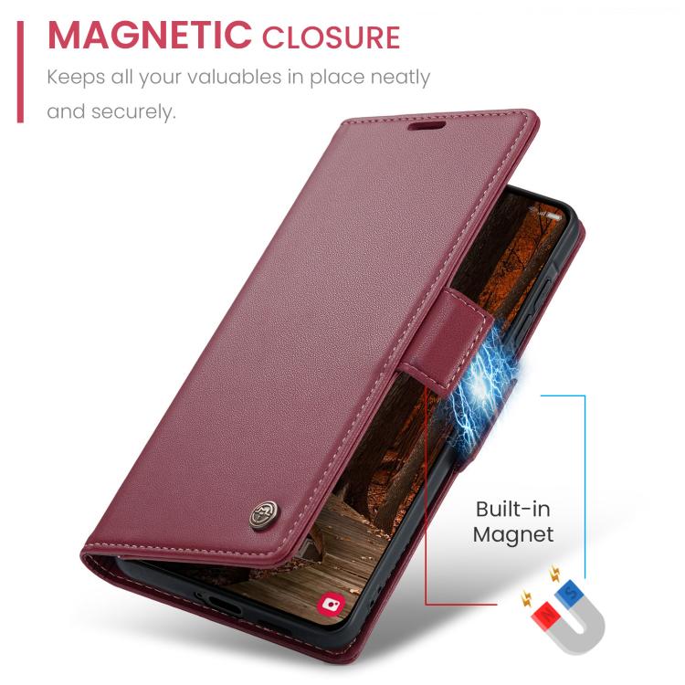 Custodia portafoglio in pelle per Samsung Galaxy A57 5G