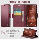 Custodia portafoglio in pelle per Samsung Galaxy S26