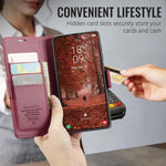 Custodia portafoglio in pelle per Samsung Galaxy S26