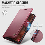 Custodia portafoglio in pelle per Samsung Galaxy S26
