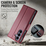 Custodia portafoglio in pelle per Samsung Galaxy S26