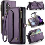 CaseMe C36 custodia portafoglio in pelle per Galaxy S24 FE 5G