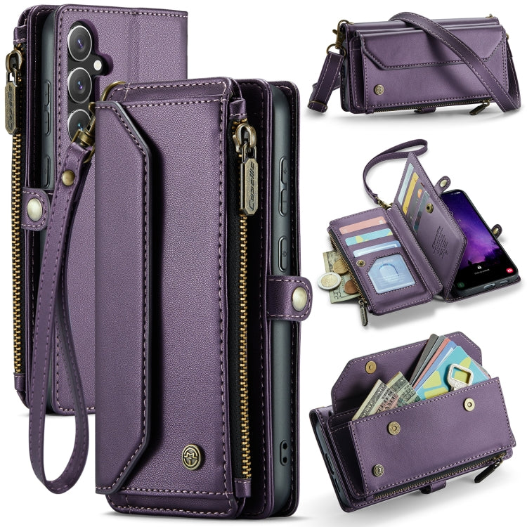 CaseMe C36 custodia portafoglio in pelle per Galaxy S24 FE 5G