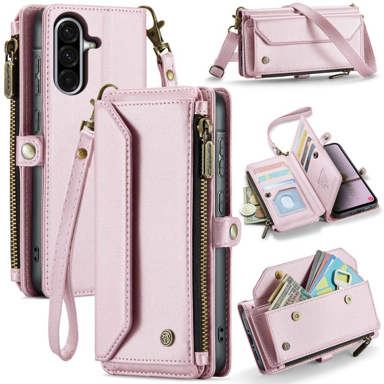 CaseMe C36 custodia portafoglio in pelle per Galaxy S24 FE 5G