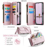 CaseMe C36 custodia portafoglio in pelle per Galaxy S24 FE 5G