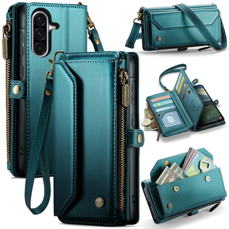 CaseMe C36 custodia portafoglio in pelle per Galaxy S24 FE 5G