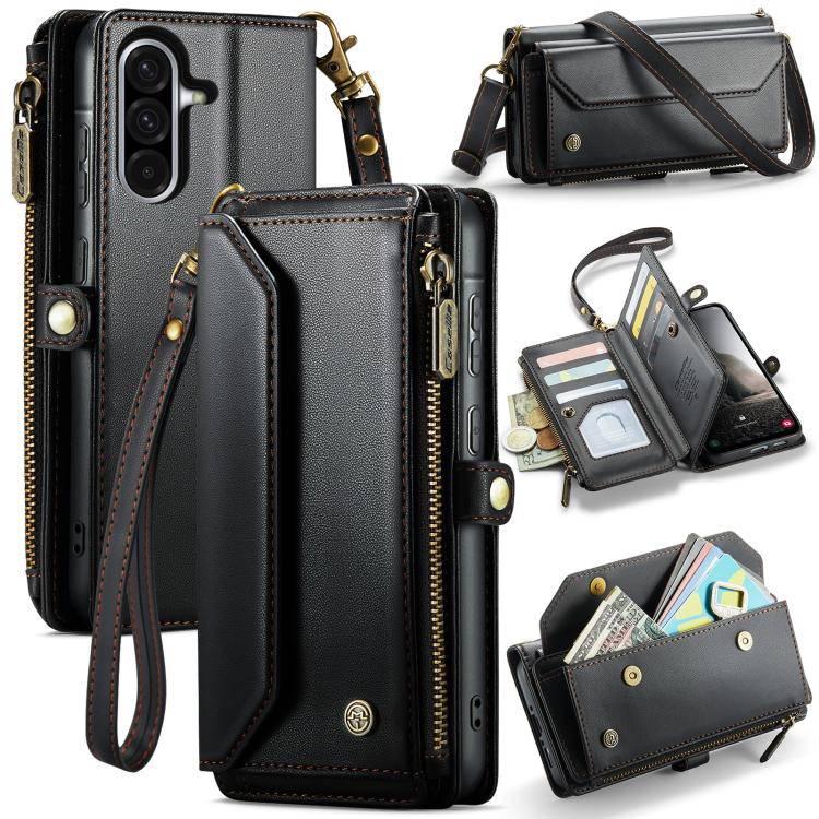 CaseMe C36 custodia portafoglio in pelle per Galaxy S24 FE 5G