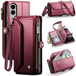 Custodia portafoglio in pelle con RFID per Galaxy Z Fold7