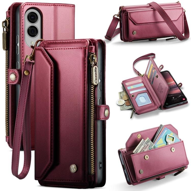 Custodia portafoglio in pelle con RFID per Galaxy Z Fold7