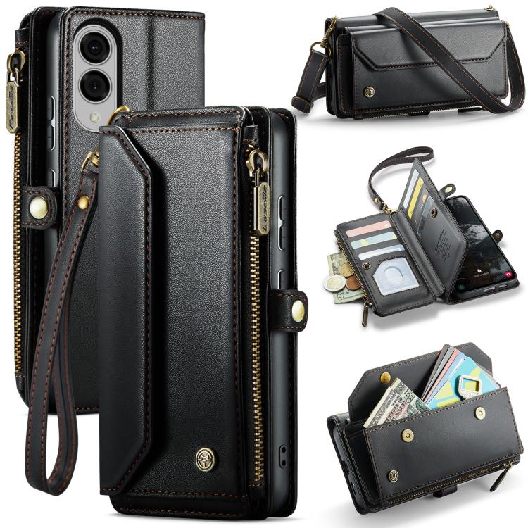Custodia portafoglio in pelle con RFID per Galaxy Z Fold7