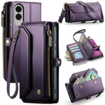 Custodia portafoglio in pelle con RFID per Galaxy Z Fold7