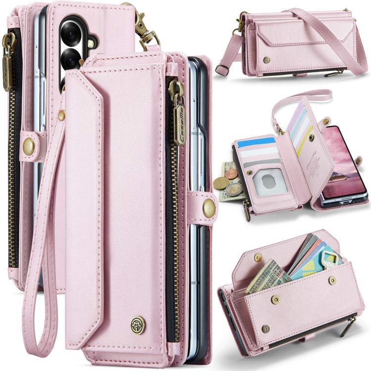 Custodia portafoglio in pelle con RFID per Galaxy Z Fold7