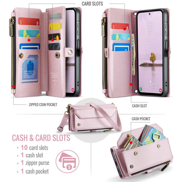 Custodia portafoglio in pelle con RFID per Galaxy Z Fold7