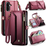 Custodia portafoglio in pelle con RFID per Galaxy Z Fold7