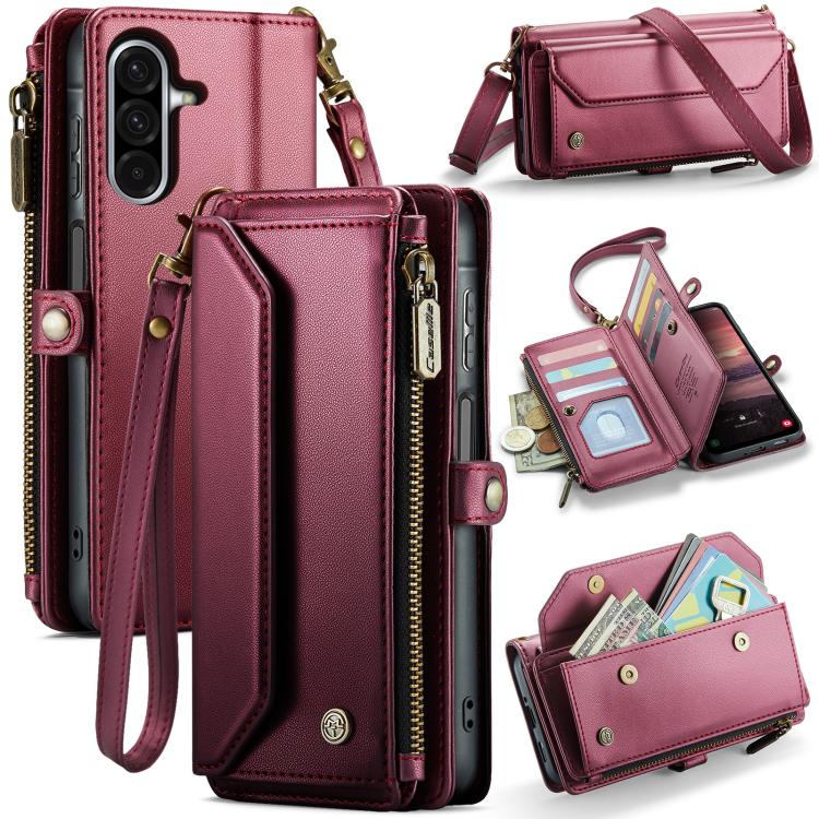 Custodia portafoglio in pelle con RFID per Galaxy Z Fold7