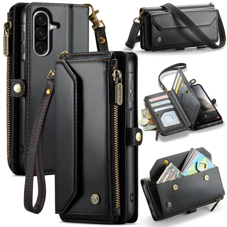 Custodia portafoglio in pelle con RFID per Galaxy Z Fold7