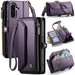 Custodia portafoglio in pelle con RFID per Galaxy Z Fold7