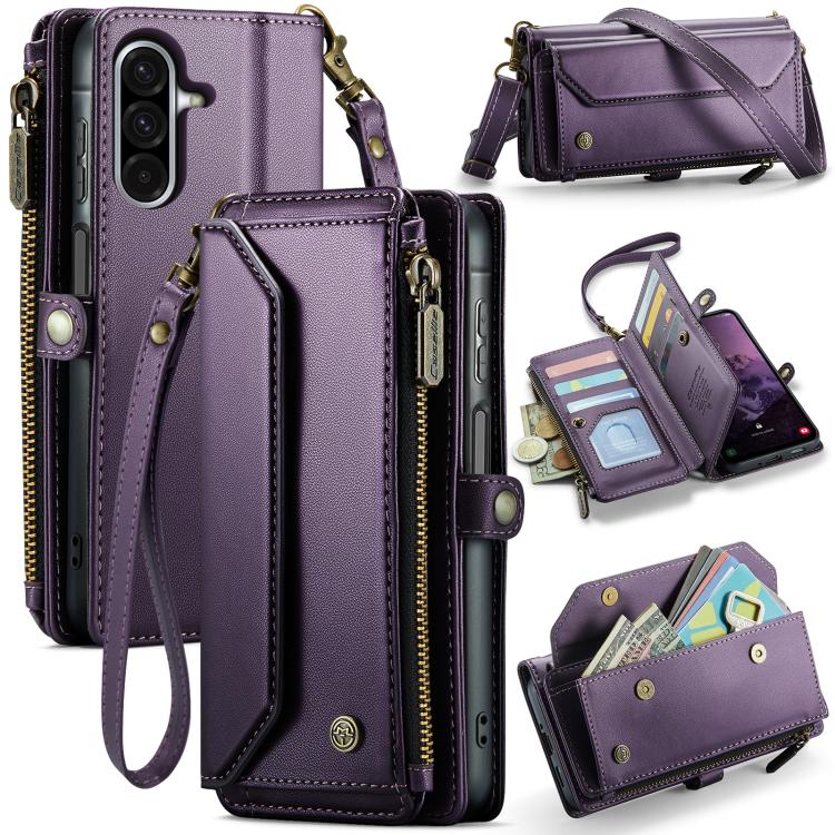 Custodia portafoglio in pelle con RFID per Galaxy Z Fold7