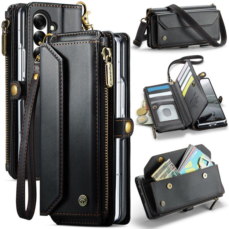 Custodia portafoglio in pelle con RFID per Galaxy Z Fold8 Ultra
