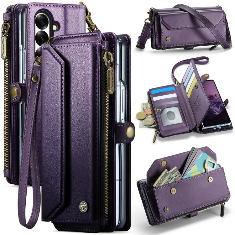 Custodia portafoglio in pelle con RFID per Galaxy Z Fold8 Ultra