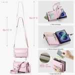 Custodia portafoglio in pelle con RFID per Galaxy Z Fold8 Ultra