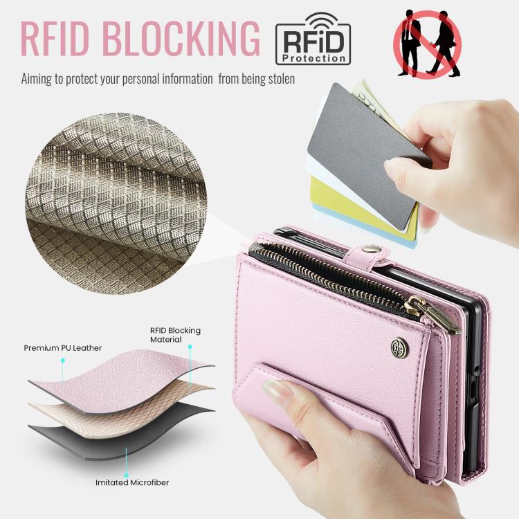 Custodia portafoglio in pelle con RFID per Galaxy Z Fold8 Ultra