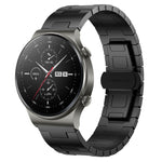 Cinturino in lega di titanio da 22 mm in metallo Nero Per Huawei Watch GT2 Pro