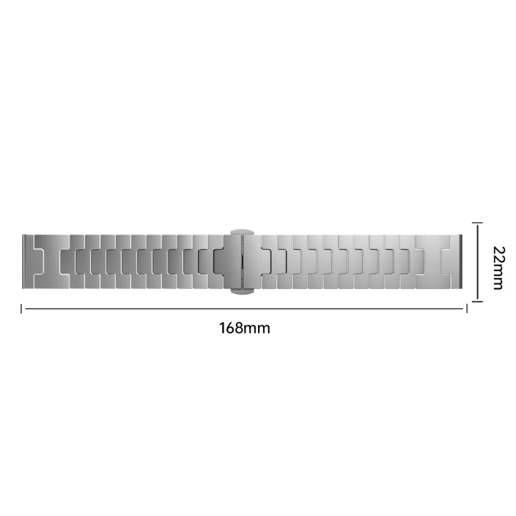 Cinturino in lega di titanio da 22 mm in metallo Nero Per Huawei Watch GT2 Pro