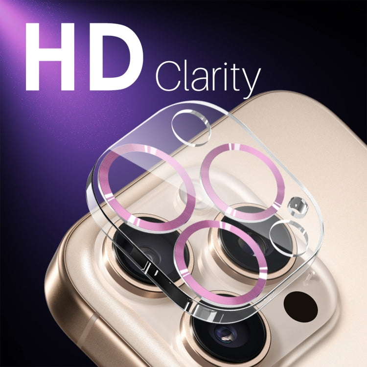 Pellicola protettiva per obiettivo della fotocamera NORTHJO CD Veins 3D in vetro temperato, For iPhone 16 Pro / 16 Pro Max, For iPhone 16 / 16 Plus
