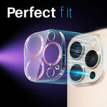 Pellicola protettiva per obiettivo della fotocamera NORTHJO CD Veins 3D in vetro temperato, For iPhone 16 Pro / 16 Pro Max, For iPhone 16 / 16 Plus