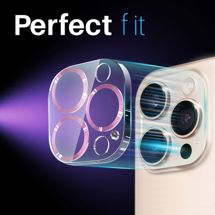 Pellicola protettiva per obiettivo della fotocamera NORTHJO CD Veins 3D in vetro temperato, For iPhone 16 Pro / 16 Pro Max, For iPhone 16 / 16 Plus
