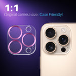 Pellicola protettiva per obiettivo della fotocamera NORTHJO CD Veins 3D in vetro temperato, For iPhone 16 Pro / 16 Pro Max, For iPhone 16 / 16 Plus