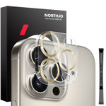 Pellicola protettiva per obiettivo della fotocamera NORTHJO CD Veins 3D in vetro temperato, For iPhone 16 Pro / 16 Pro Max, For iPhone 16 / 16 Plus