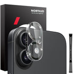 Pellicola protettiva per obiettivo della fotocamera NORTHJO CD Veins 3D in vetro temperato, For iPhone 16 Pro / 16 Pro Max, For iPhone 16 / 16 Plus