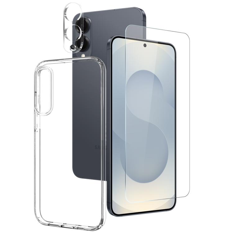Custodia in TPU NORTHJO con pellicola per schermo e obiettivo, supporta lo sblocco tramite impronta digitale, For Samsung Galaxy S26+ 5G, For Samsung Galaxy S26 Ultra 5G, For Samsung Galaxy S26 5G, For Samsung Galaxy S25 Edge 5G, For Samsung Galaxy S25...